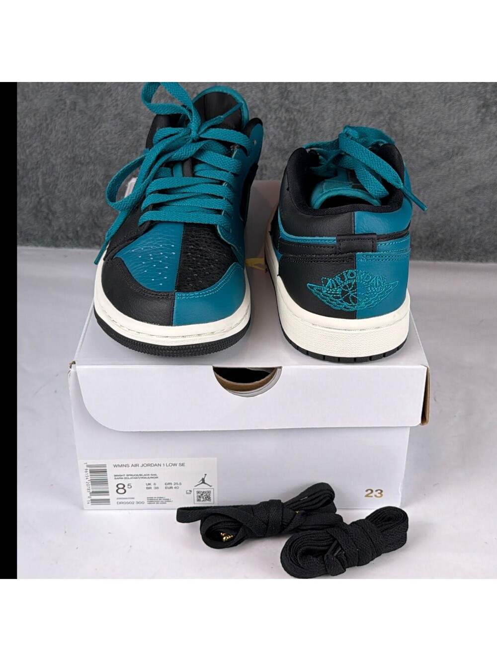 Nike Air Jordan 1 Low SE Split Bright Spruce DR0502-300 Women's Size 8.5